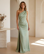 Balvaire Women's Contemporary Solid Dress - Green lifestyle