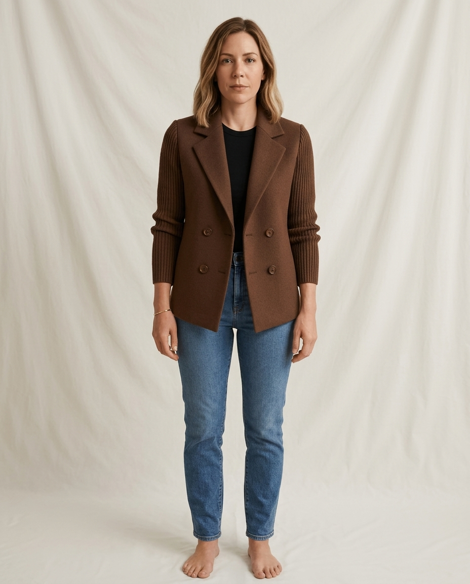 Balvaire Fall Loose Fit Blazer - Brown
