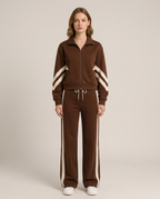 Balvaire Modern Regular Fit Co-ord - Brown