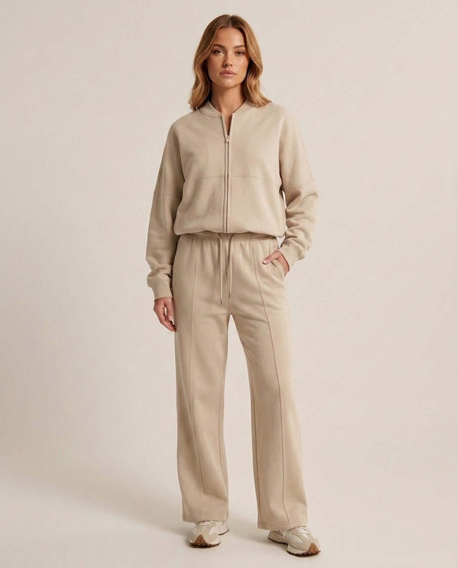 Balvaire Relaxed Casual Cotton-Mix Co-ord Set