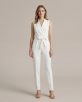 Balvaire Sleeveless Elegant Jumpsuit - White