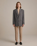 Balvaire Oversized Structured Blazer - Gray front
