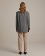 Balvaire Oversized Structured Blazer - Gray back