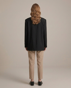 Balvaire Oversized Structured Blazer - Black back