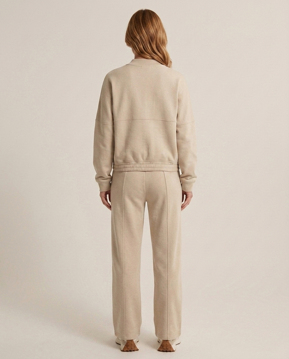 Balvaire Relaxed Cotton-Mix Co-ord Set - back