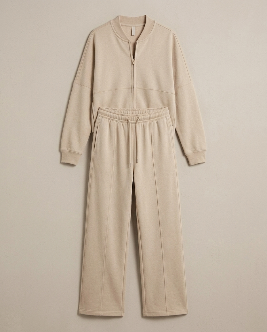 Balvaire Relaxed Cotton-Mix Co-ord Set - product