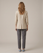 Balvaire Elegant Linen Blazer - back