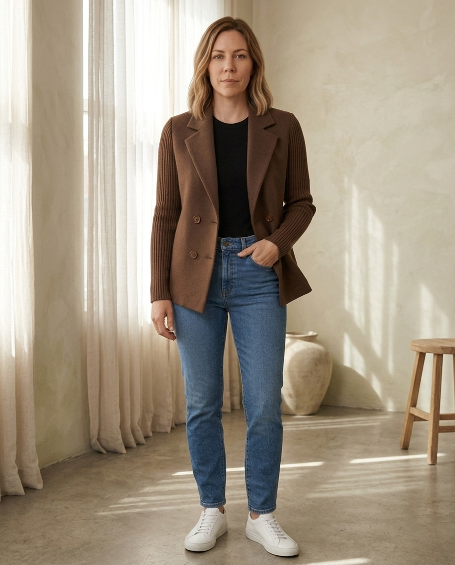 Balvaire Fall Loose Fit Blazer - lifestyle