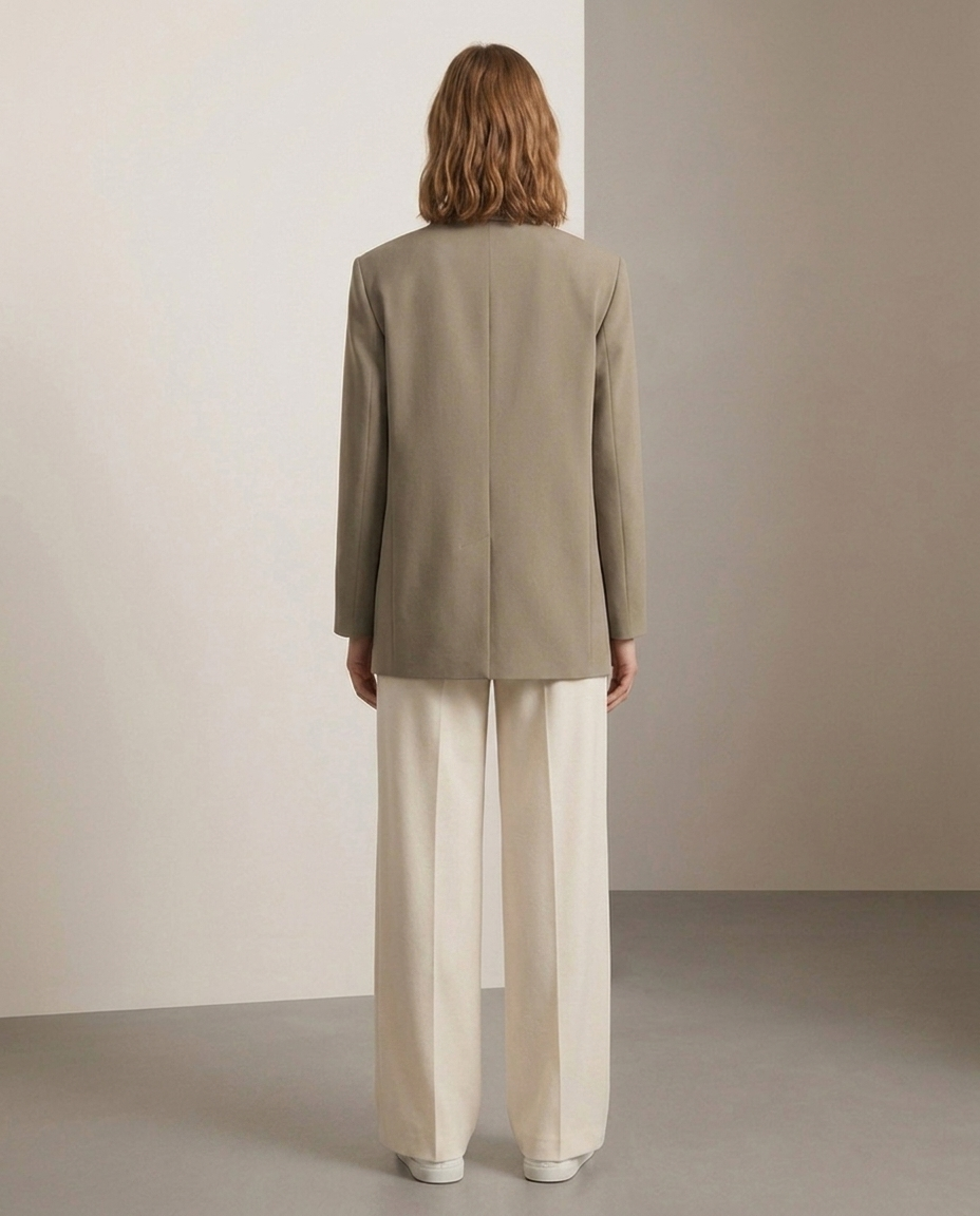 Balvaire Oversized Lapel Blazer - back