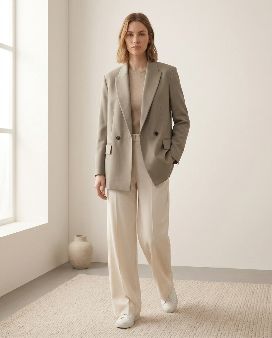Balvaire Oversized Lapel Blazer - lifestyle