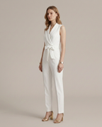 Balvaire Sleeveless Elegant Jumpsuit - three quarter