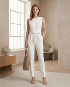 Balvaire Sleeveless Elegant Jumpsuit - lifestyle