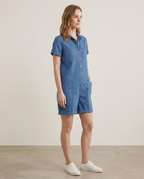 Balvaire Summer Short Cotton Jumpsuit - three quarter
